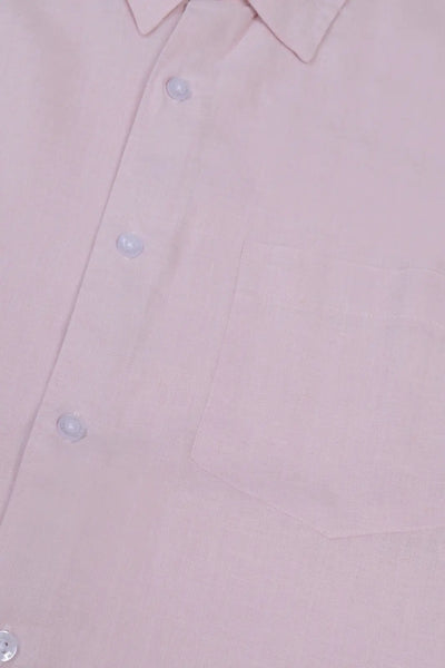 Timless Basics Pink Pure Linen Shirt