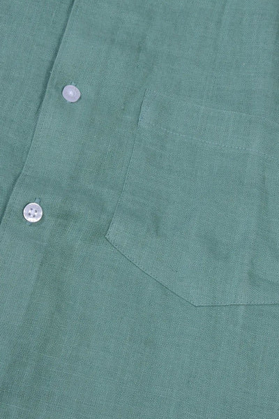 Timless Basics Sky Blue Pure Linen Shirt