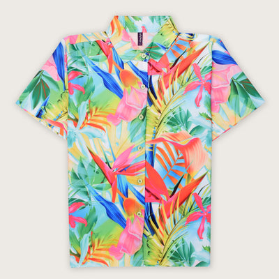 Buy now over rainbow hawaiian shirt