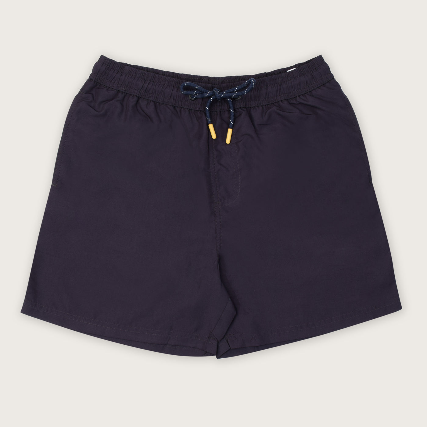 Plain Elastic Swim Shorts