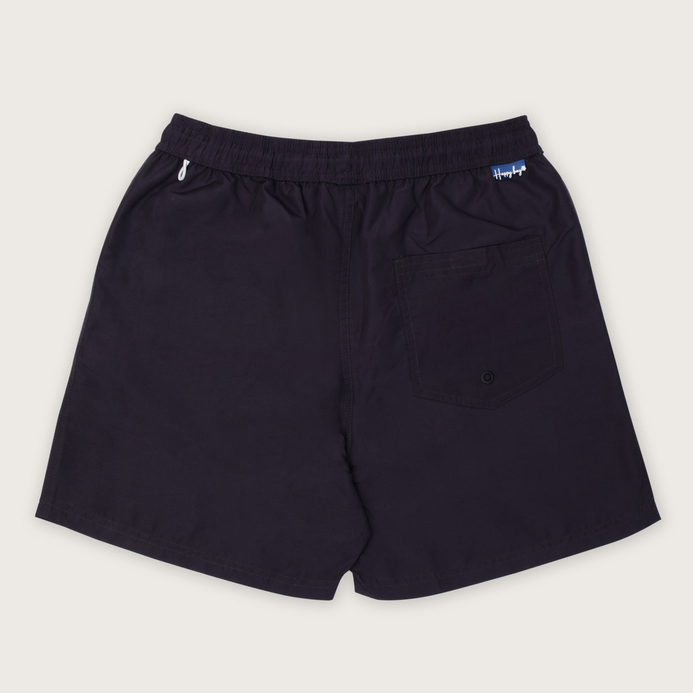 Plain Elastic Swim Shorts