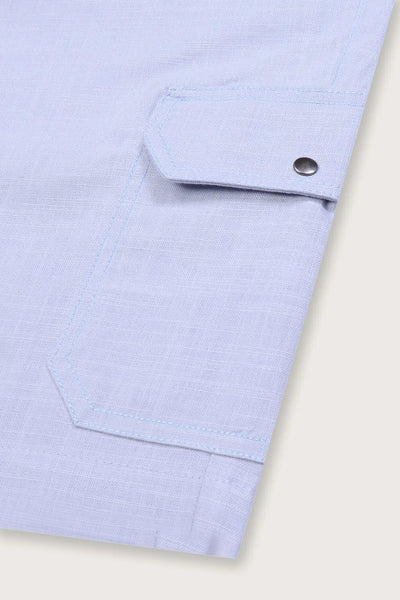 Endless Summer Comfort Sky Blue 2-Pocket Shorts