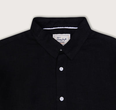 Chic N' Sleek Pure Black Shirt
