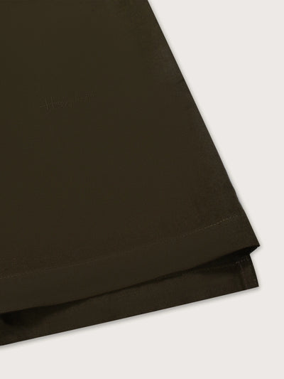 El Mandarin Classic Olive Pure Linen Shirt