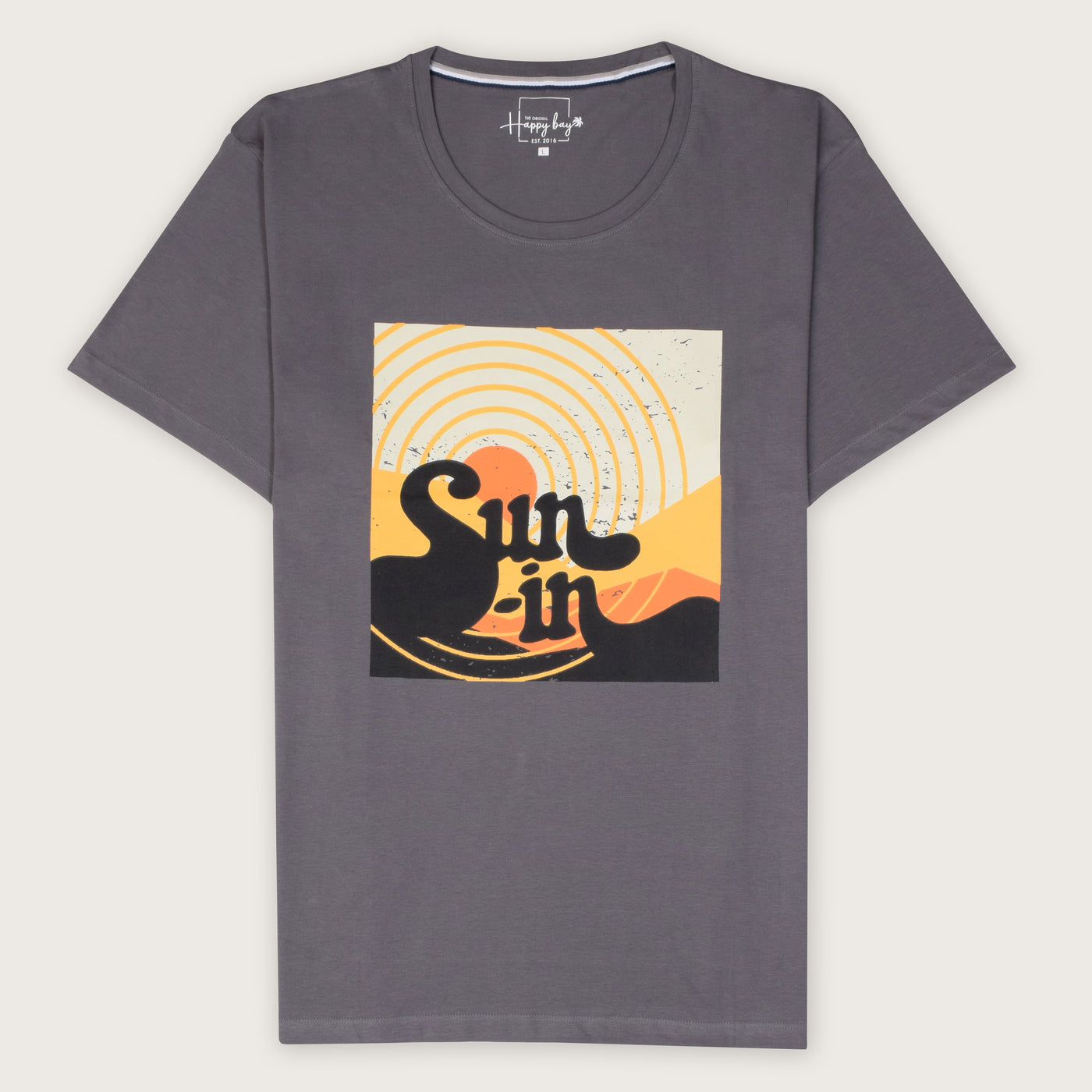 Shop The Sunny Affair Gray T-shirt — cool and versatile summerwear. Find yours now at Happy Bay Spain & UK!