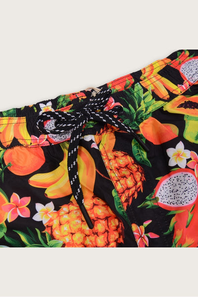 Happy Bay Let's Jam Multicolor Swim Short Tailored fit for men, bold and bright for your beach adventures. Shop now for the ultimate swimwear!