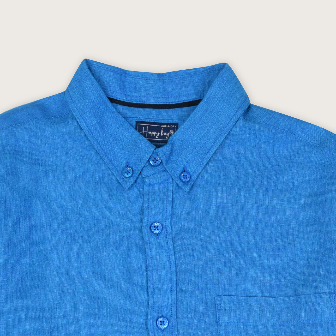 Shop Depth of Oceans Green Linen Shirt — breathable and trendy casualwear. Get yours today at Happy Bay Spain & UK!