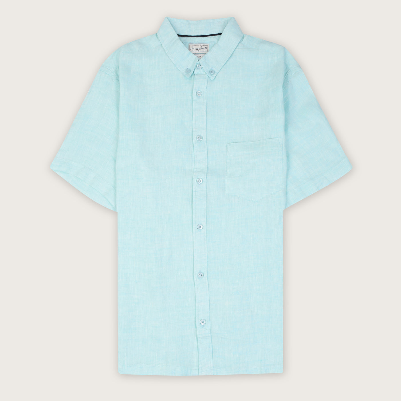 Blue glass breeze Linen Shirt