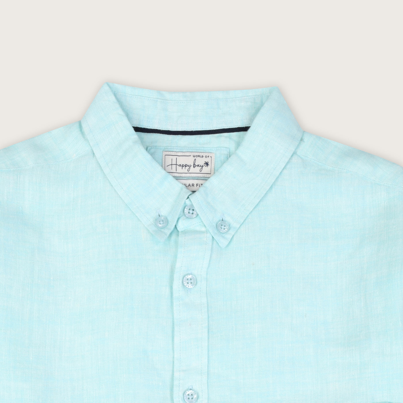 Blue glass breeze Linen Shirt