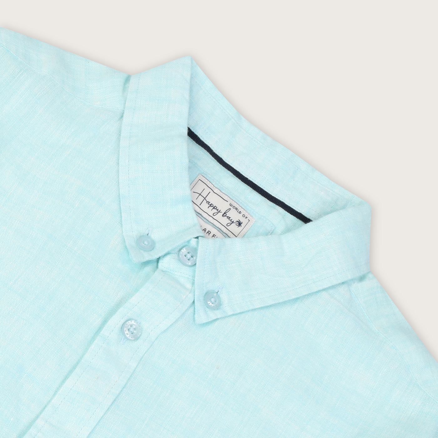 Blue glass breeze Linen Shirt