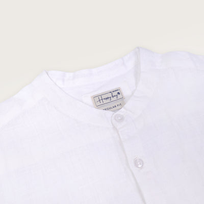 Pure Linen White knight Shirt