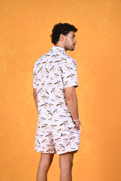 Pedal N' Paddle | Coastal Dreamer White Mood Shirt