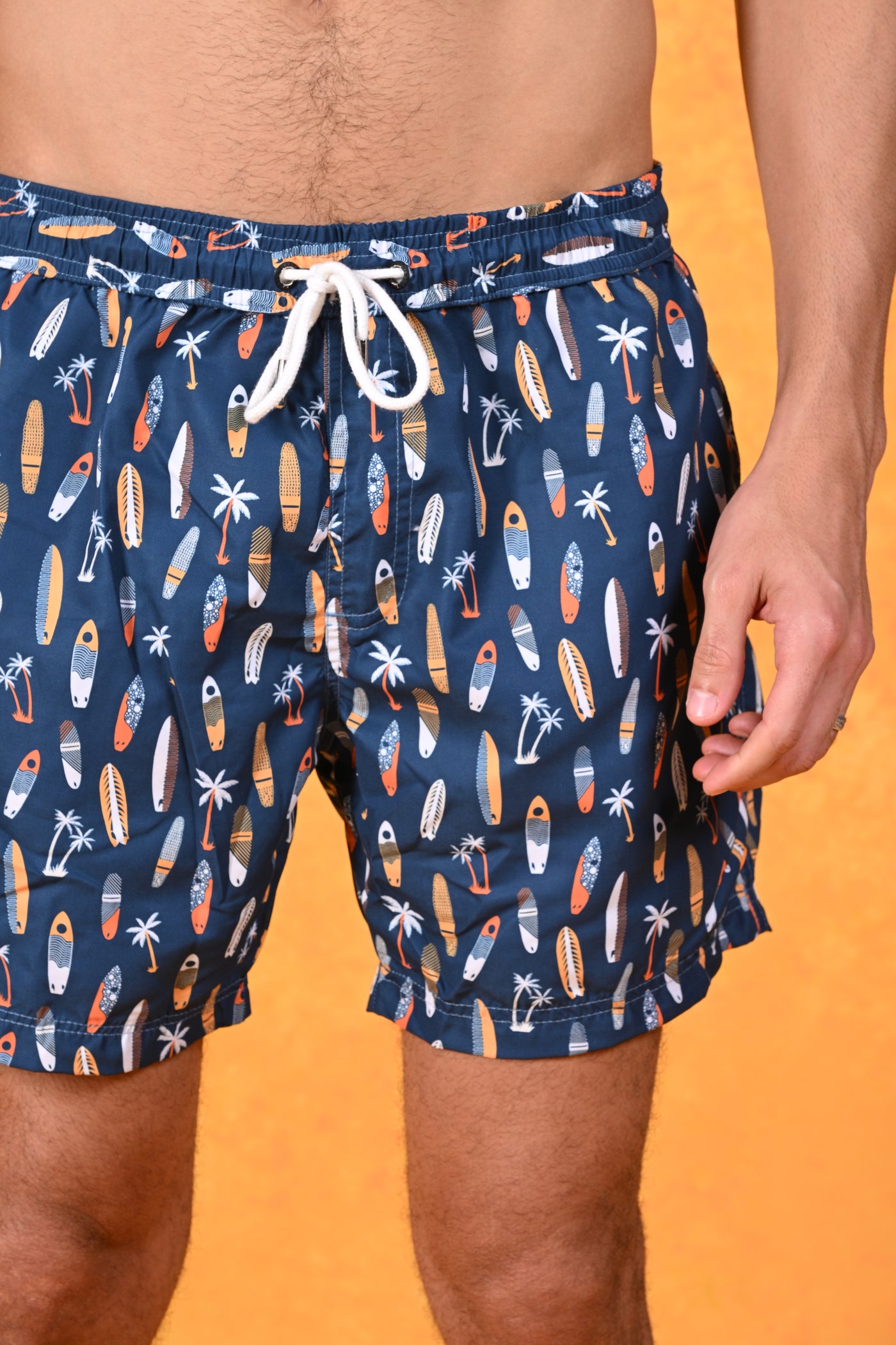 Summer Surf Vibes Green Swim Shorts
