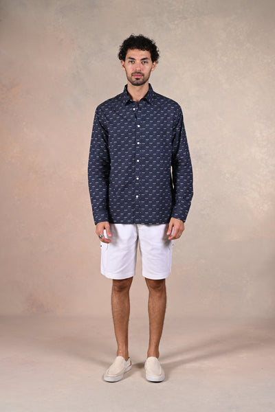 Midnight Wilderness | Celestial Safari Blue Mood shirt