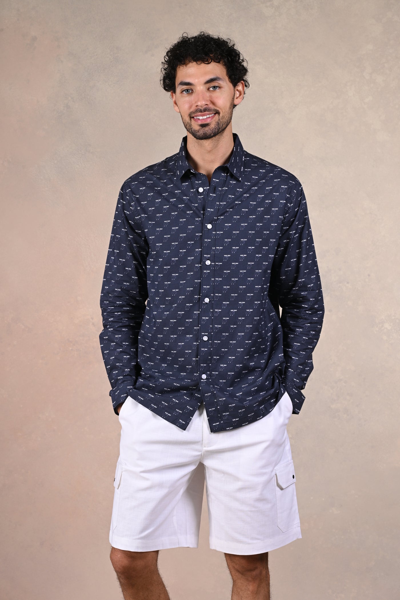 Midnight Wilderness | Celestial Safari Blue Mood shirt