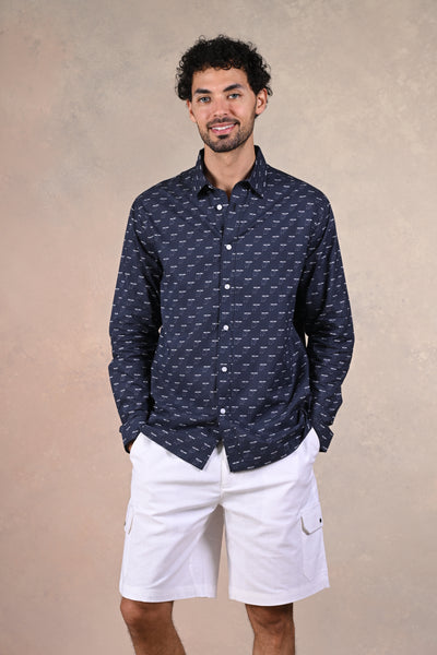 Midnight Wilderness | Celestial Safari Blue Mood shirt