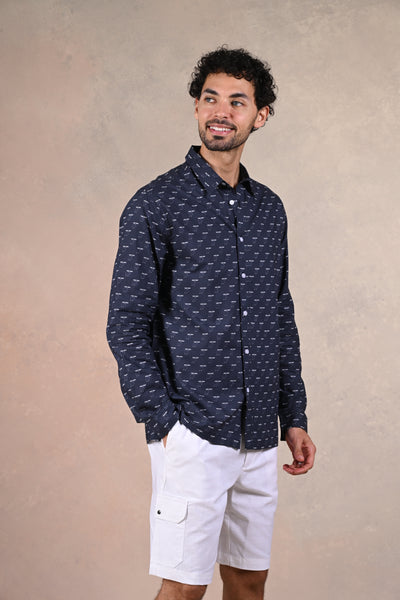 Midnight Wilderness | Celestial Safari Blue Mood shirt