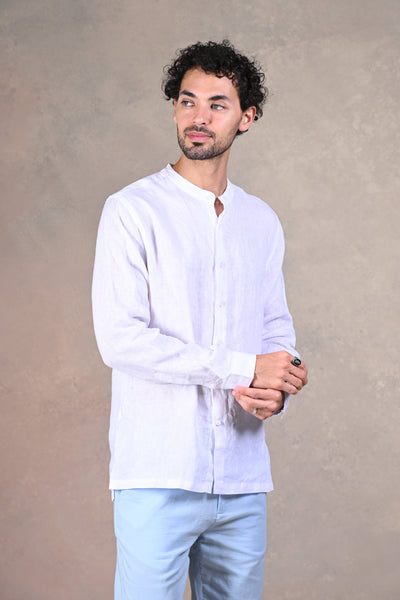 Happy Bay Linen Collection Shirt The perfect white shirt for timeless style. Get it today!