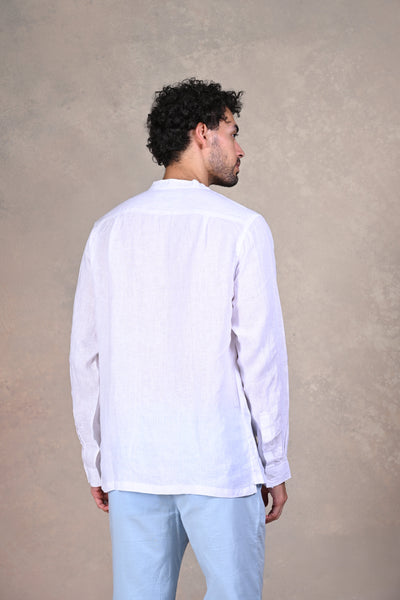 Happy Bay Men's Pure White Shirt Crisp, clean design for ultimate comfort. Get it today!