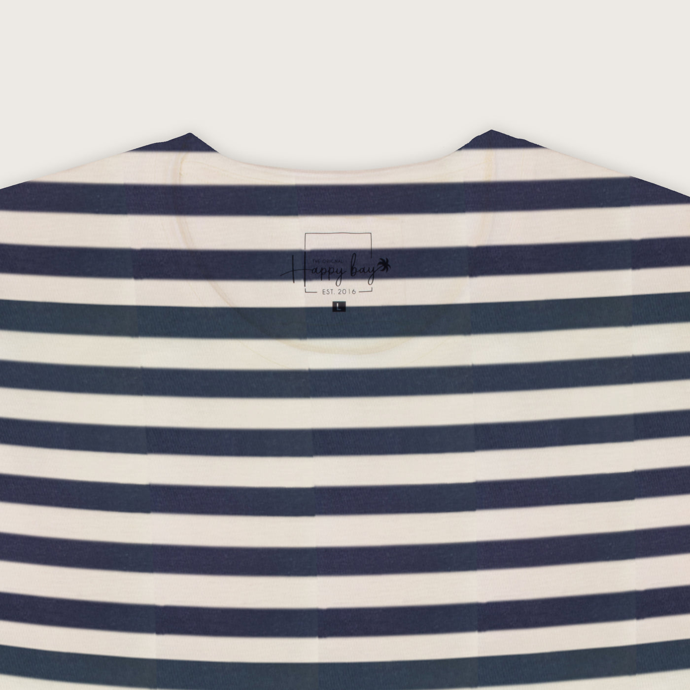 Stand out with Happy Bay Blue & White Striped Tee Order now!