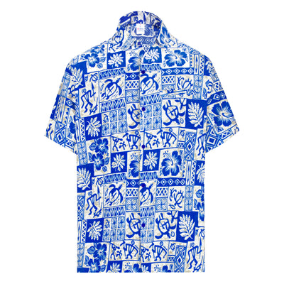 Una gota en la camisa hawaiana del océano