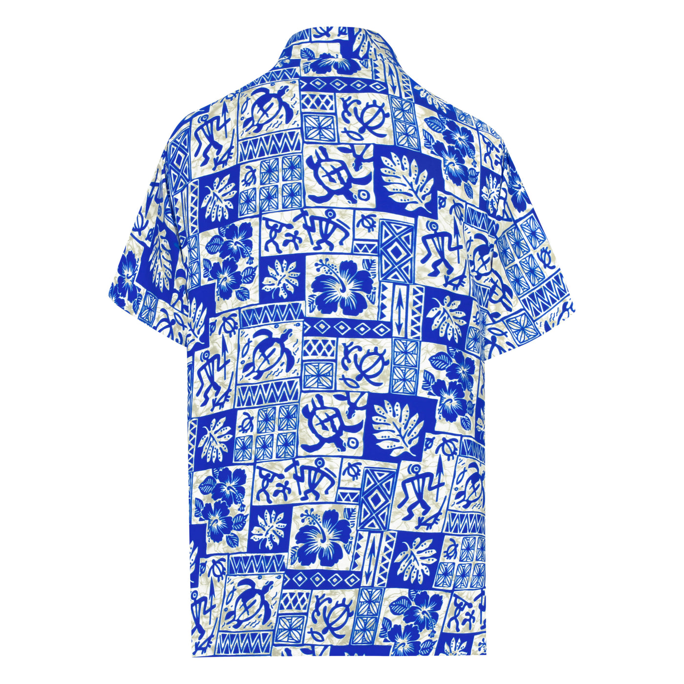 Una gota en la camisa hawaiana del océano