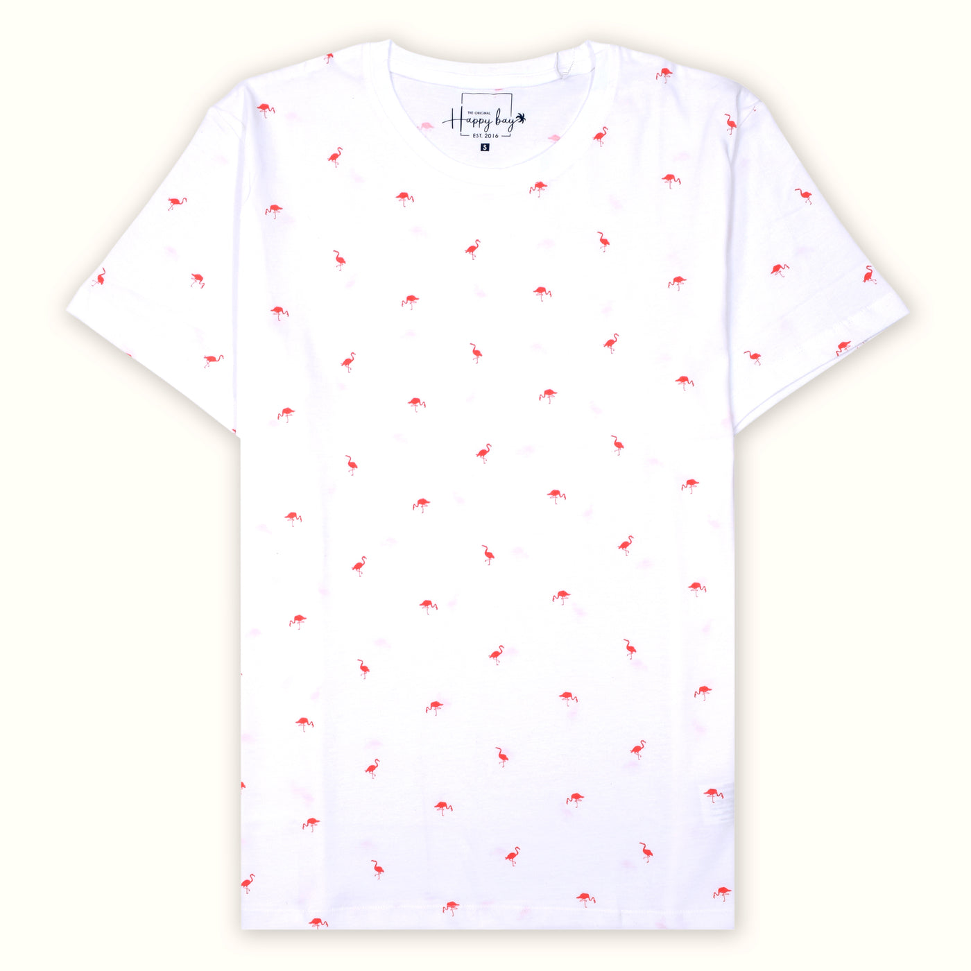 Weißes Flamingo-T-Shirt