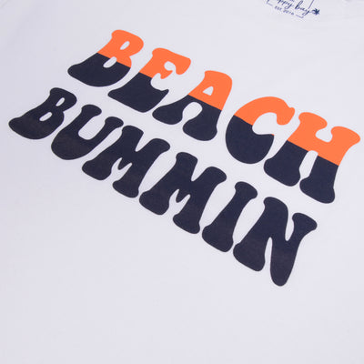 Happy Bay Be a Beach Bum T-shirt for Women - Stylish, relaxed fit for sunny days. Order now and make every day a beach day!