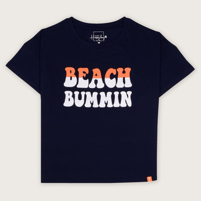 Seien Sie ein Strandgammler-T-Shirt