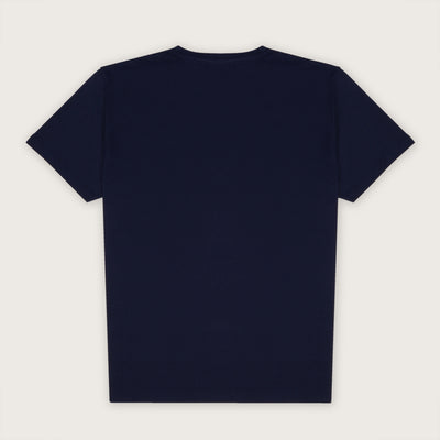 Shop men's blue casual T-shirt — great summerwear for Europe.