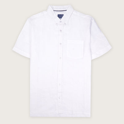 Stay fresh and timeless with Happy Bay's Blanket of Snow White Shirt - Shop now!