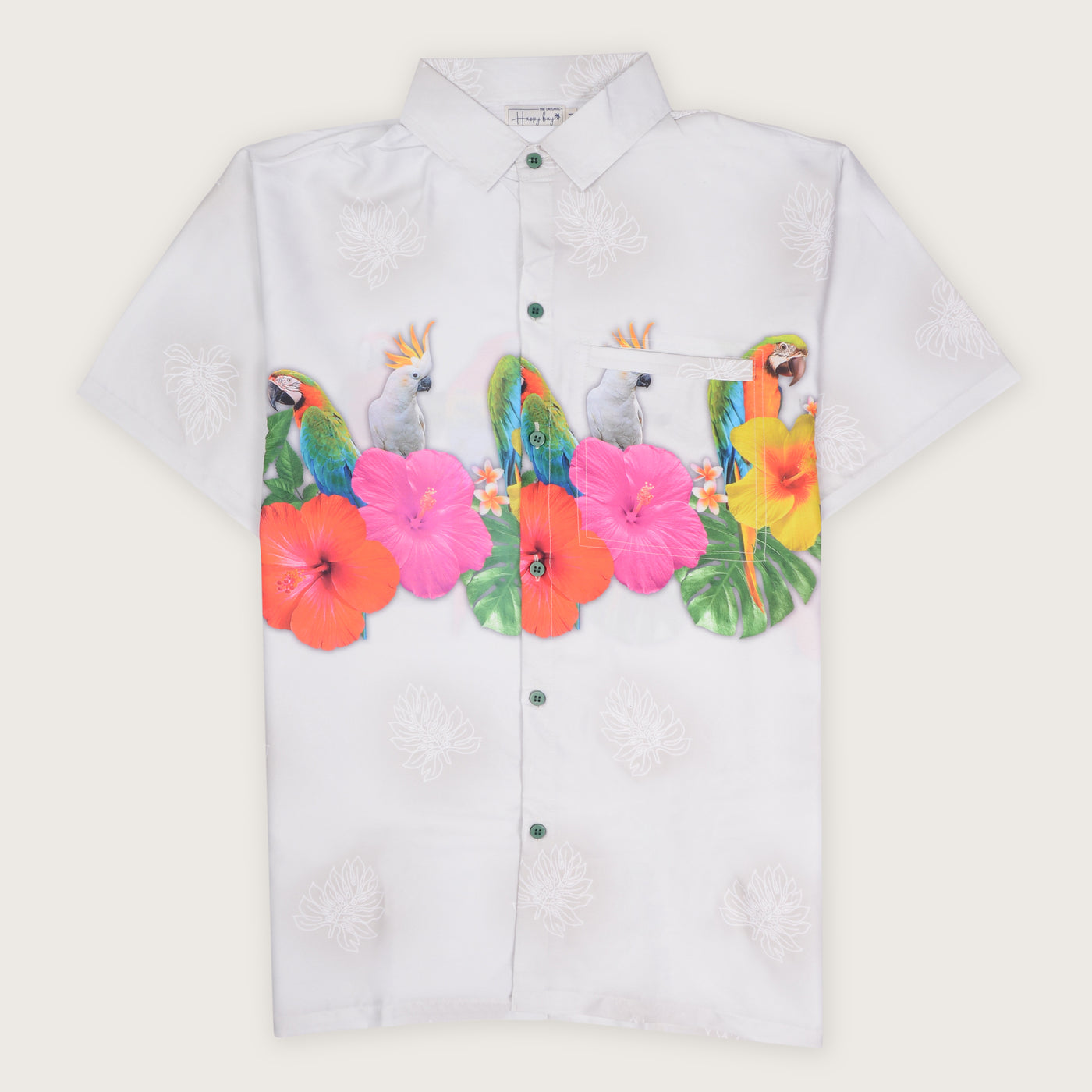 Das Papageien-Dschungel-Hawaiihemd