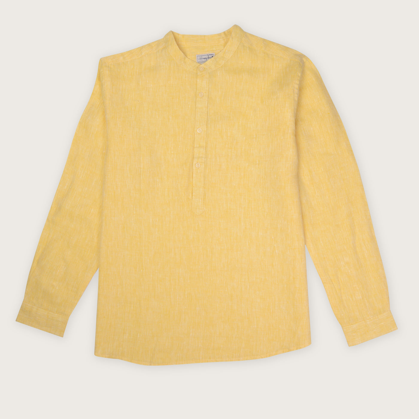 Buy now pure linen pure linen mellow yellow shirt