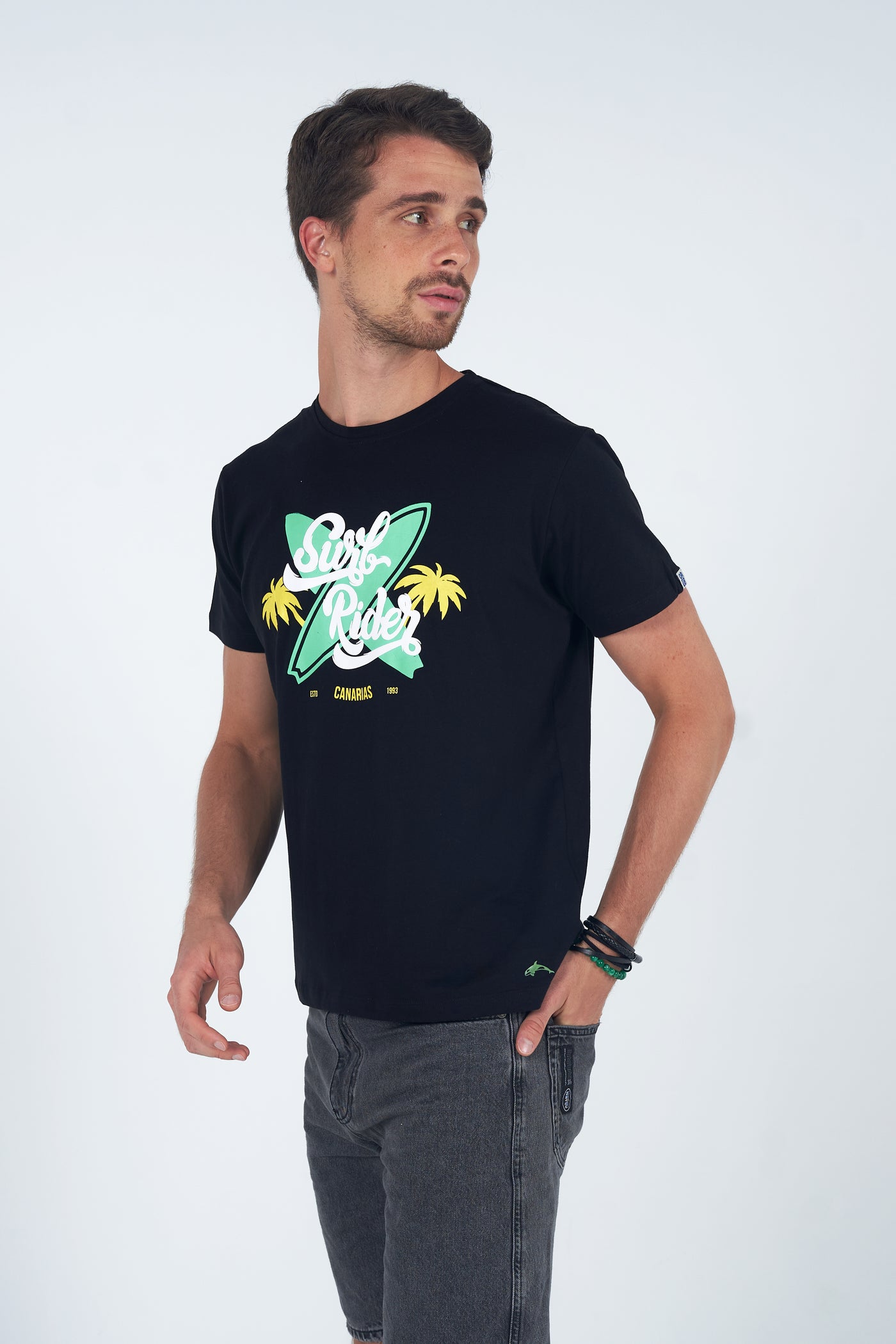 Surf Rider T-Shirt Schwarz