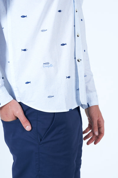 Experience lightweight comfort and unique blue tuna wave prints - Grab it now!