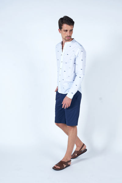 Stay breezy and stylish with this ocean-inspired white shirt - Get yours now!