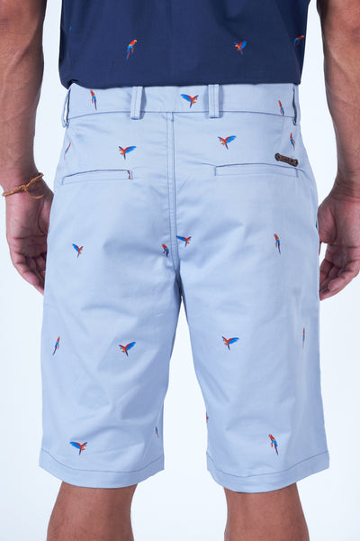 Happy Bay Macaw to Macau Swim Shorts - Versatile shorts for your next getaway. Shop now!