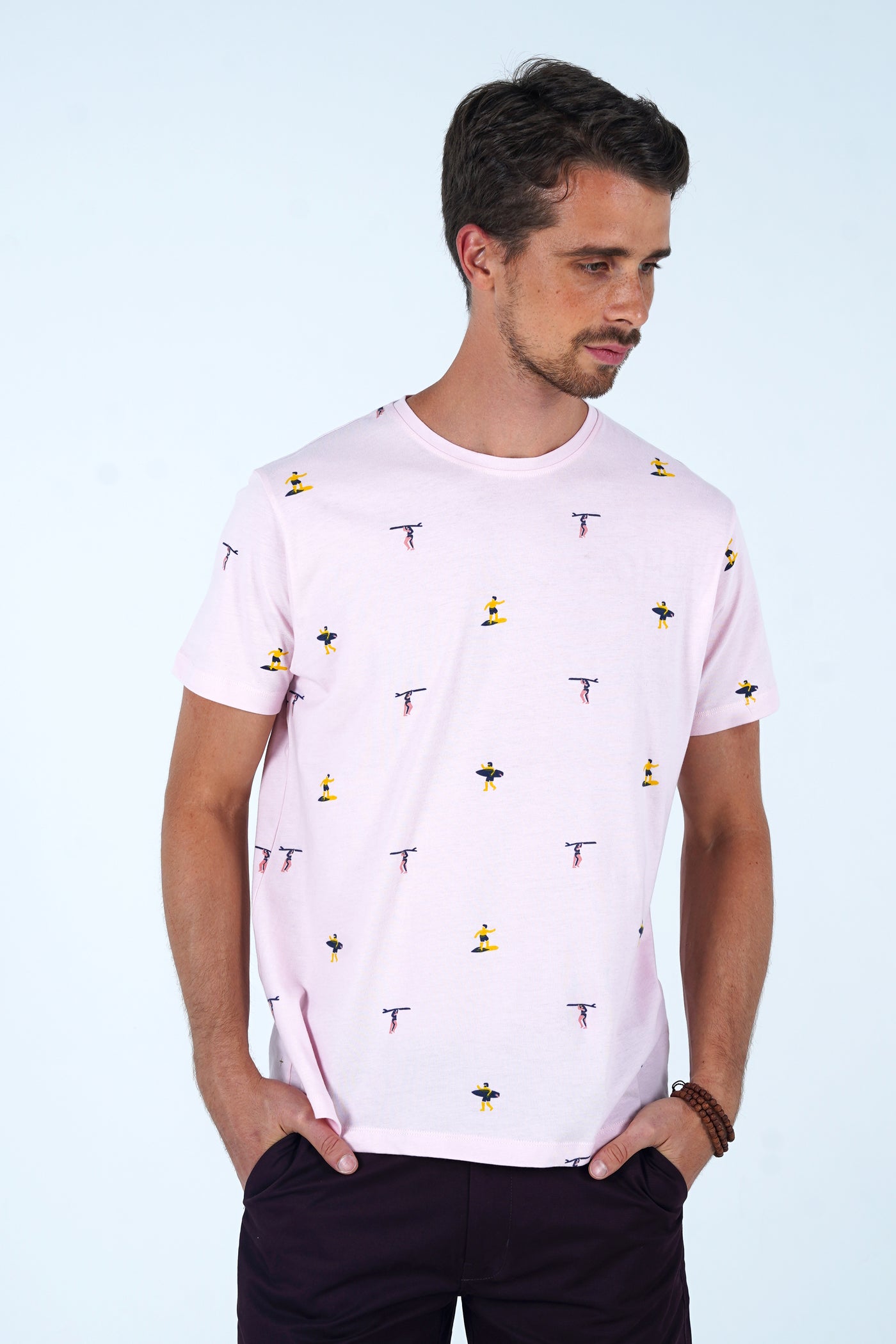 Erdbeer-Surfer-T-Shirt